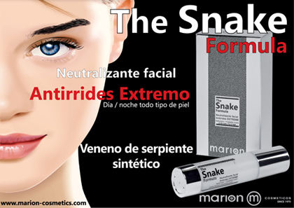 Display Cartel crema serpiente The Snake Formula